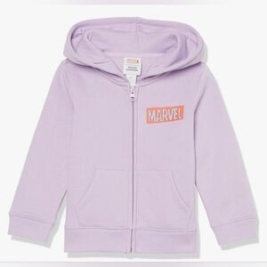 NWT - Amazon Essentials Girls Purple Marvel Hoodie - XL